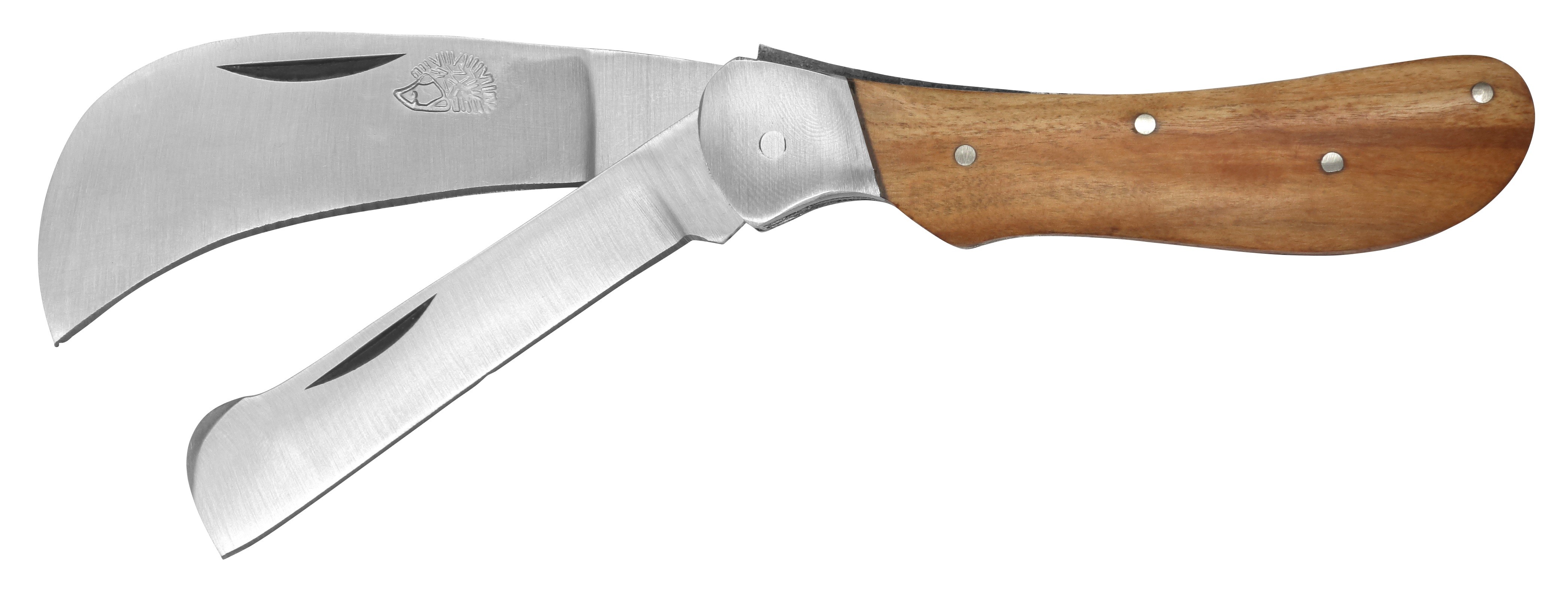 Couteau double lames Élégance 10 cm - teck