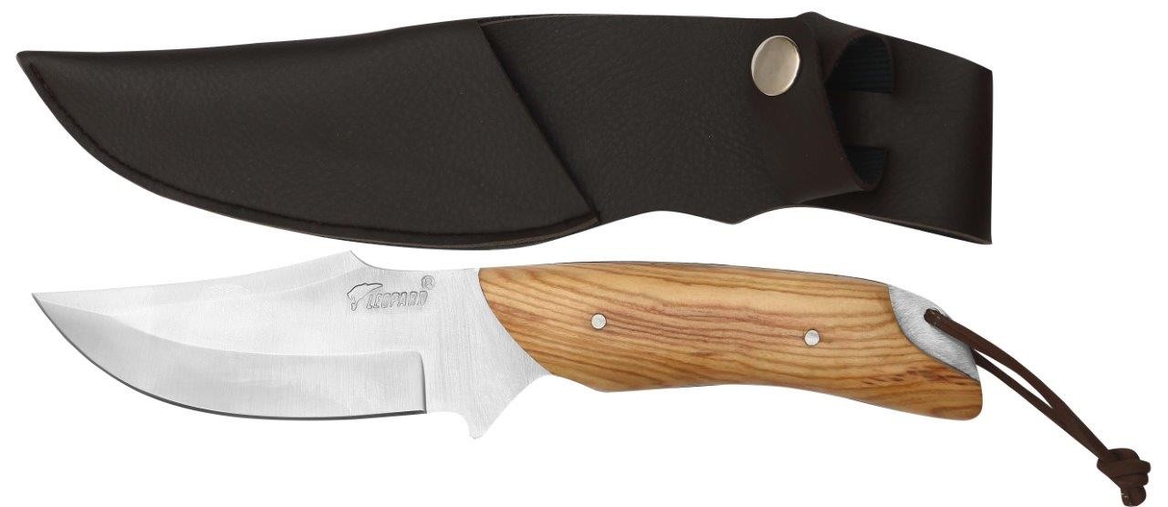 L - Nomaden-Feststehendes Messer 24 cm & Scheide - Teak
