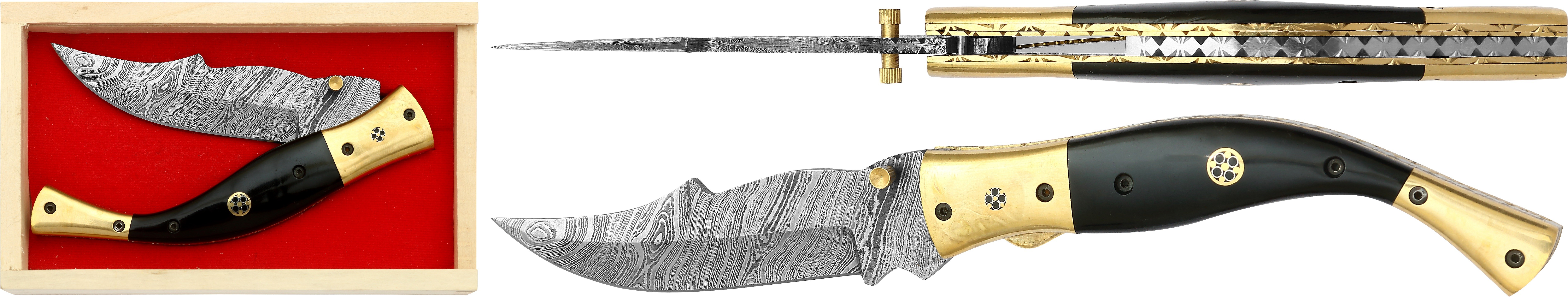 DAMAS - Couteau Excellence 14 cm effilé - corne