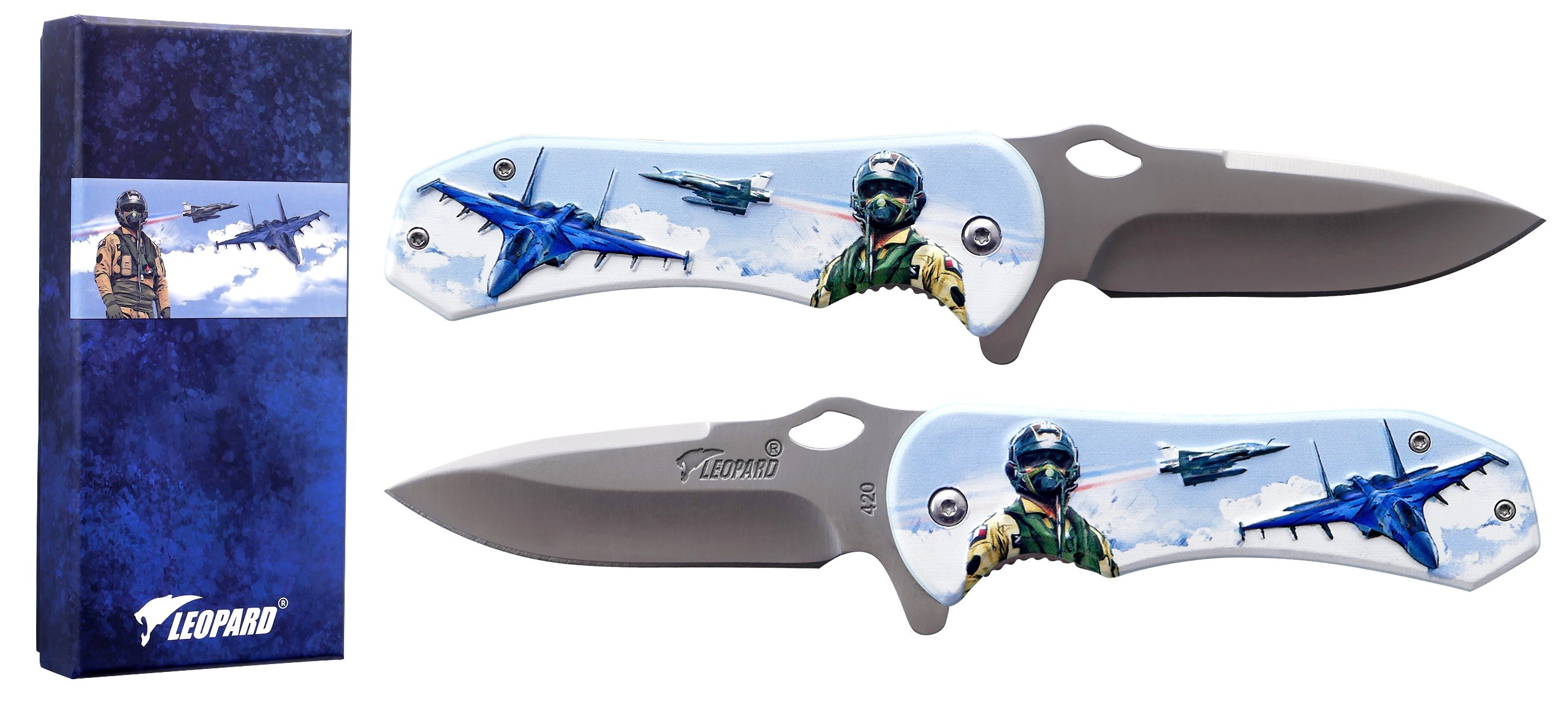 L - Couteau tactique 3D grip - Air Force