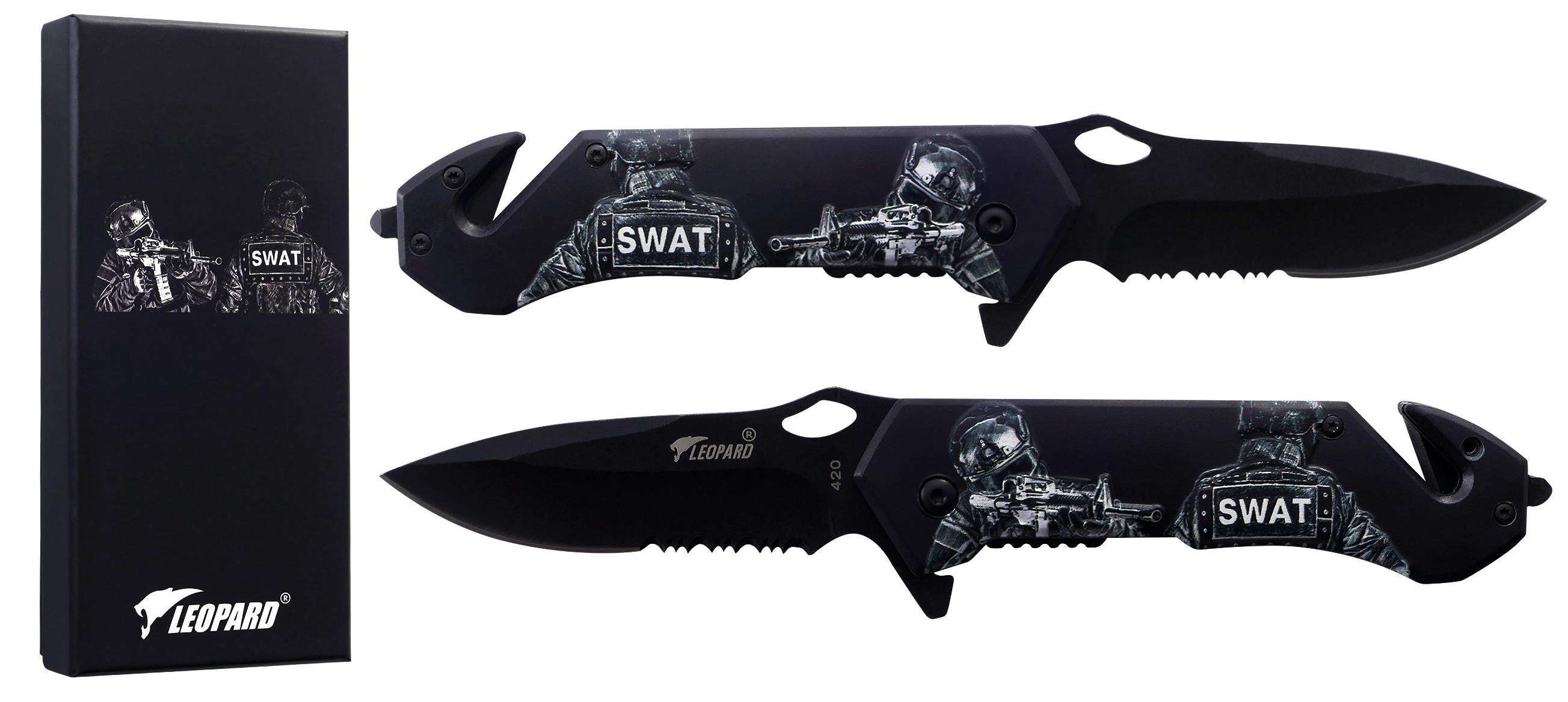 L - Couteau tactique 3D grip - Swat