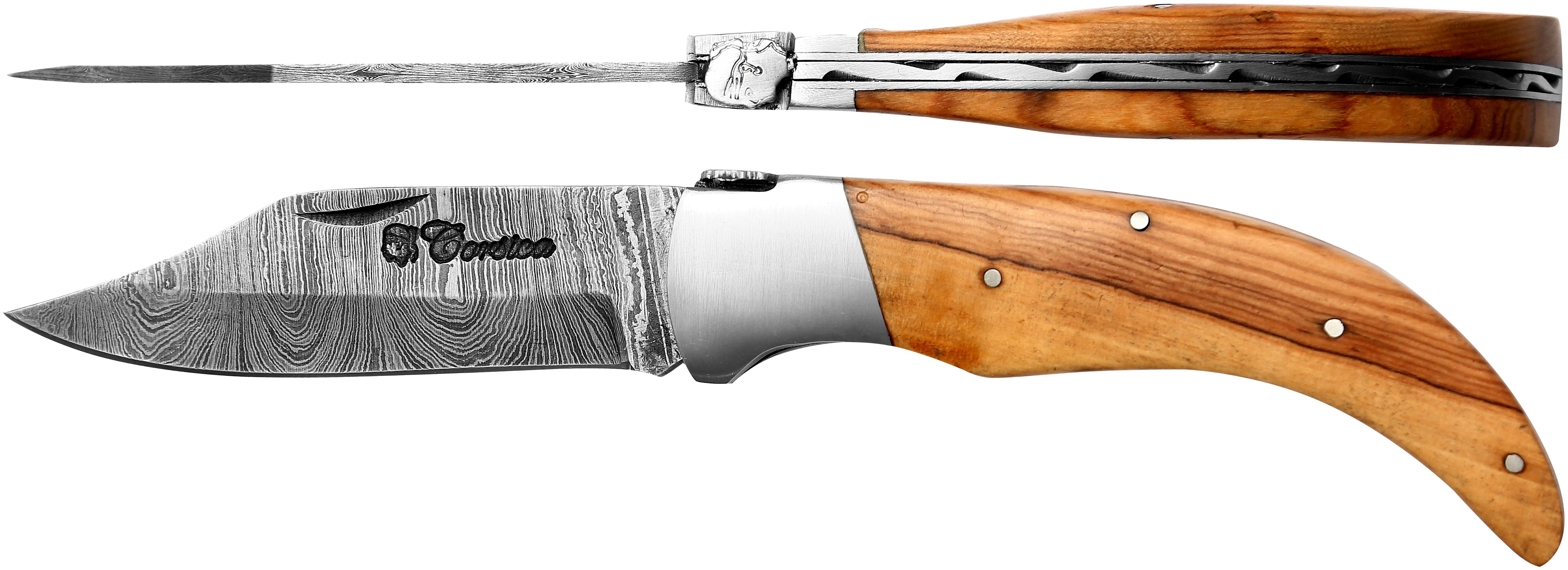DAMAS - Couteau Pittuda 12 cm - teck