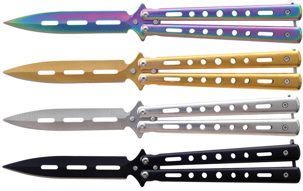 Assortiment de couteaux papillons