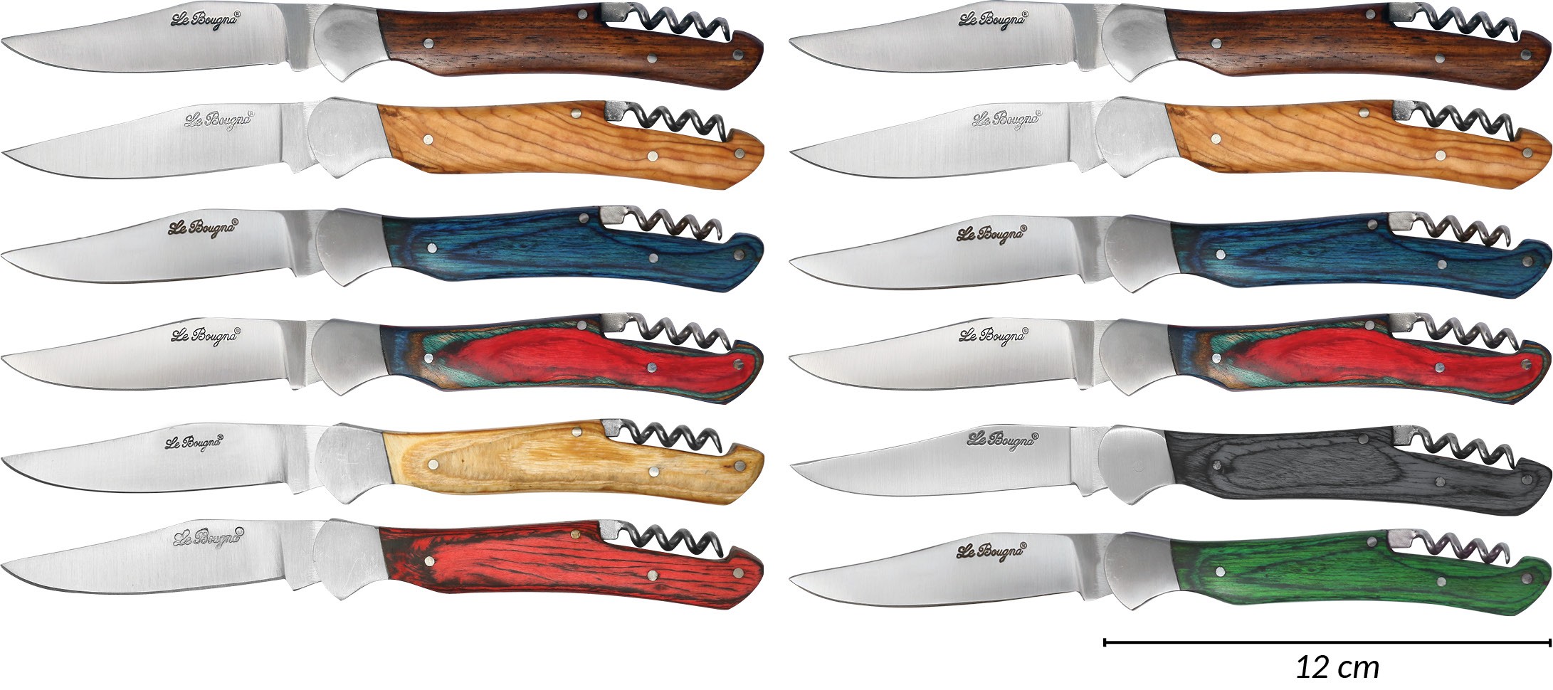 Assortiment de 12 couteaux Elegance 12 cm TB	