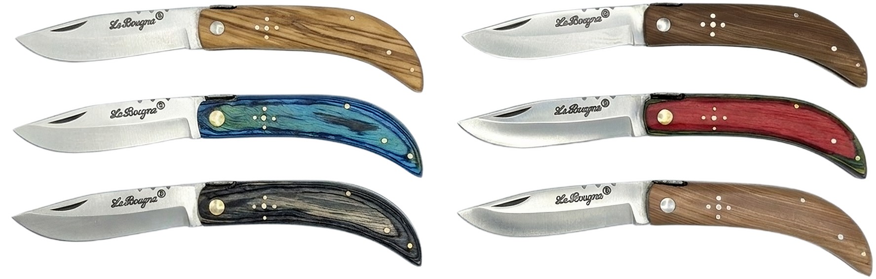 B - Assortiment de 6 couteaux du berger - 12 cm