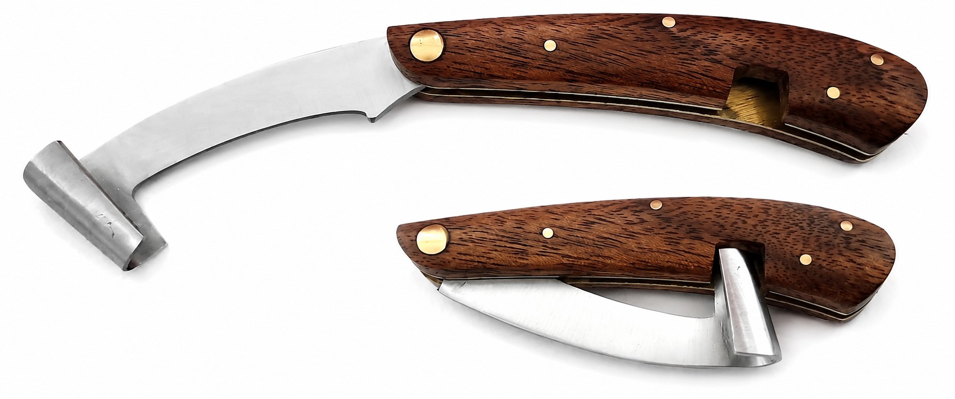 Couteau bûcheron 10 cm - bois foncé